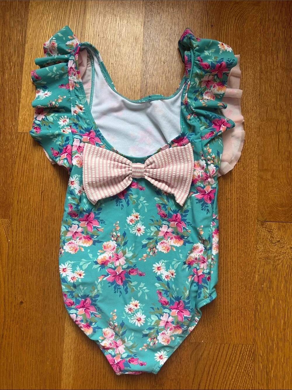 RuffleButts Fancy Me swimsuit size 8…EUC